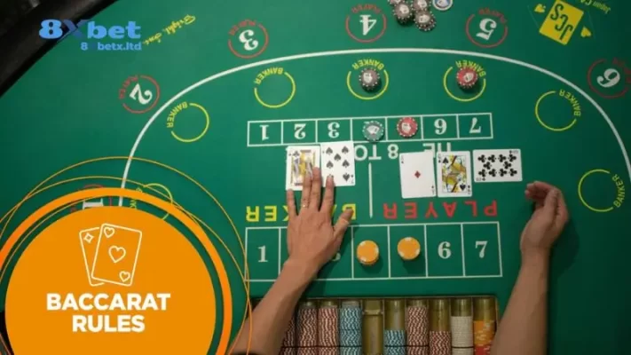 Luật chơi Baccarat tại 8xbet được quy định rất cụ thể.